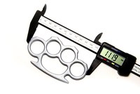 Set baston telescopic din otel, negru, 64 cm + box argintiu 1 cm grosime - 6