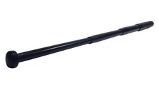 Set baston telescopic din otel, negru, 64 cm + box craniu argintiu