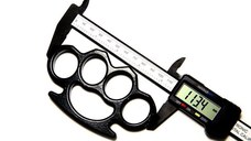 Set baston telescopic din otel, negru, 64 cm + box negru 0.5 cm grosime