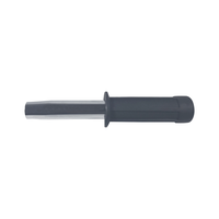 Set baston telescopic flexibil argintiu, maner cauciuc, 47 cm + box argintiu 0,5 cm grosime - 2