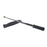 Set baston telescopic flexibil argintiu, maner cauciuc, 47 cm + box argintiu 0,5 cm grosime - 5