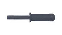 Set baston telescopic flexibil argintiu, maner cauciuc, 47 cm + box craniu auriu - 5