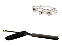 Set baston telescopic flexibil negru 47 cm + box craniu argintiu - 5
