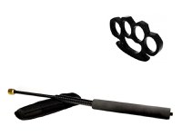 Set baston telescopic flexibil negru 47 cm + box negru 0.5 cm grosime - 3