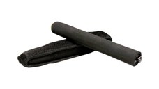 Set baston telescopic flexibil negru 47 cm + box, rozeta craniu negru