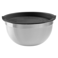 Set bol cu capac, 2 buc, 18-20 cm, AMBITION Minestrone, argintiu - 2