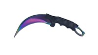 Set box, model 2019, cu snur si cutit, Karambit, fade, 18.5 cm - 7