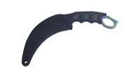 Set box, model 2019, cu snur si cutit, Karambit, fade, 18.5 cm - 6