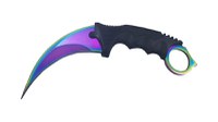 Set box, model 2019, cu snur si cutit, Karambit, fade, 18.5 cm - 5