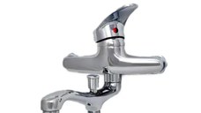 Set cada acril premium 170x70, masca frontala, masca laterala, cadru metalic, sifon evacuare si baterie cada dus