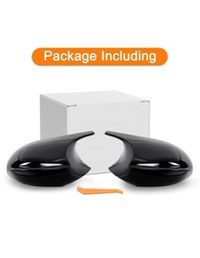 Set capace oglinzi Batman Style pentru Bmw Seria 3 E90, E91, E92, E93, Seria 1 E81, E82, E87, E88 negru lucios - 5