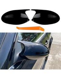 Set capace oglinzi Batman Style pentru Bmw Seria 3 E90, E91, E92, E93, Seria 1 E81, E82, E87, E88 negru lucios - 6