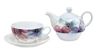 Set ceainic, ceasca si farfurie, 3 piese, AMBITION Watercolour - 3