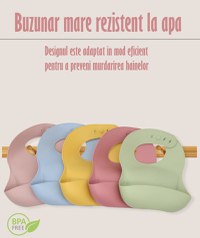 Set Complet Diversificare din Silicon, Farfurie cu Tacamuri, Bavetica, Cana-Pahar, Bol cu Lingura si Furculita, Olive - 4
