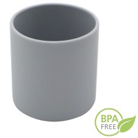 Set Complet Diversificare din Silicon, Farfurie cu Tacamuri, Bavetica, Cana-Pahar, Bol cu Lingura si Furculita, Olive - 1