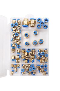 Set conectori pneumatici rapizi filetati, Kraft&Dele, 72 piese 4–16 mm, KD5853 - 5