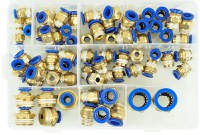 Set conectori pneumatici rapizi filetati, Kraft&Dele, 72 piese 4–16 mm, KD5853 - 3