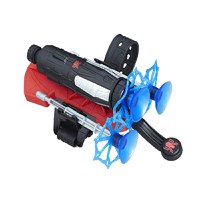 Set costum Spiderman M, 110-120 cm si lansator cu ventuze - 3