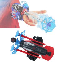 Set costum Spiderman M, 110-120 cm si lansator cu ventuze - 2