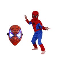 Set costum Spiderman marimea M si masca LED - 1