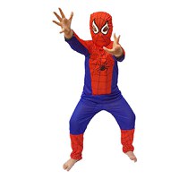 Set costum Spiderman S, 100-110 cm, lansator cu ventuze si manusa cu discuri - 1