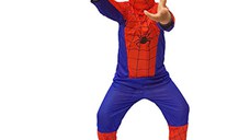Set costum Spiderman S, 100-110 cm, lansator cu ventuze si manusa cu discuri
