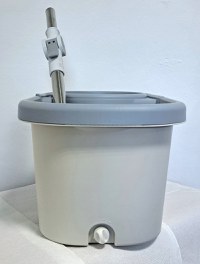 Set cu mop rotativ si galeata dreptunghiulara, Tija ajustabila, SMYY-03, Gri - 5