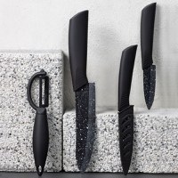 Set cutite AMBITION Skiv, 2 piese, negru, lama ceramica - 1
