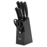 Set cutite + Ustensile de bucatarie Zass Gourmet ZG-KS 03, negru - 2