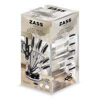 Set cutite + Ustensile de bucatarie Zass Gourmet ZG-KS 04, negru - 3