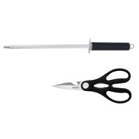 Set cutite + Ustensile de bucatarie Zass Gourmet ZG-KS 04, negru - 1