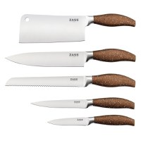 Set cutite + Ustensile de bucatarie Zass Gourmet ZG-KS 05, maro - 5