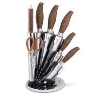 Set cutite + Ustensile de bucatarie Zass Gourmet ZG-KS 05, maro - 1