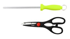 Set cutite + Ustensile de bucatarie Zass Gourmet ZG-KS 07, multicolor