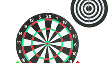 Set Darts cu 6 Sageti incluse,  38,1cm, doua fete, design clasic THK®