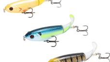 Set de 3 Voblere Suprafata Whopper Plopper 105mm 17g pentru Pescuit