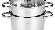 Set de gatit sub Aburi din Inox Zass Gourmet ZG-SSS 01, inox
