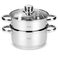 Set de gatit sub Aburi din Inox Zass Gourmet ZG-SSS 01, inox - 1