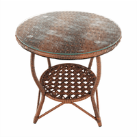 Set de gradina din rattan  1 + 2, maro, JARUB - 11