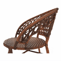 Set de gradina din rattan  1 + 2, maro, JARUB - 16