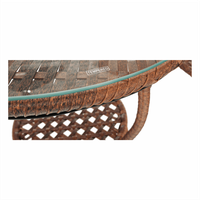 Set de gradina din rattan  1 + 2, maro, JARUB - 13