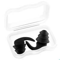 Set dopurile de urechi reutilizabile,Gonga® Negru - 4