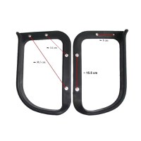 Set doua brate, manere, scaun directorial, clasic, negru - 2