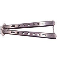 Set doua briceaguri fluture de antrenament IdeallStore®, Rainbow Distortion, otel inoxidabil - 10