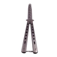 Set doua briceaguri fluture de antrenament IdeallStore®, Rainbow Distortion, otel inoxidabil - 11