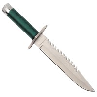 Set doua Cutite de vanatoare , Tactical Knife, IdeallStore®, otel inoxidabil, verde, 35 cm - 6
