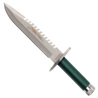 Set doua Cutite de vanatoare , Tactical Knife, IdeallStore®, otel inoxidabil, verde, 35 cm - 4