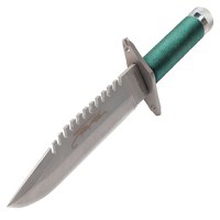Set doua Cutite de vanatoare , Tactical Knife, IdeallStore®, otel inoxidabil, verde, 35 cm - 8