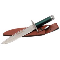 Set doua Cutite de vanatoare , Tactical Knife, IdeallStore®, otel inoxidabil, verde, 35 cm - 2