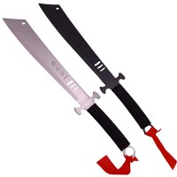 Set doua macete de vanatoare IdeallStore®, Asian Level, 57 cm, otel inoxidabil, teaca inclusa - 8